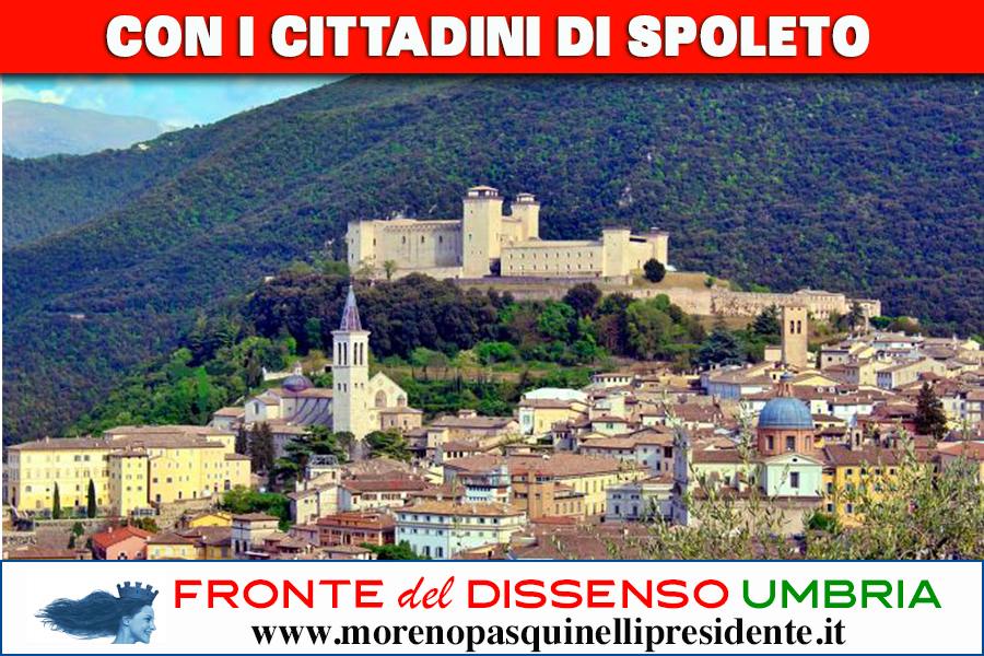 Con i cittadini di Spoleto