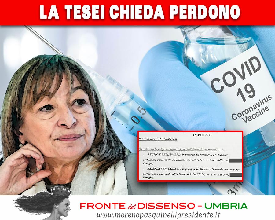 La Tesei chieda perdono